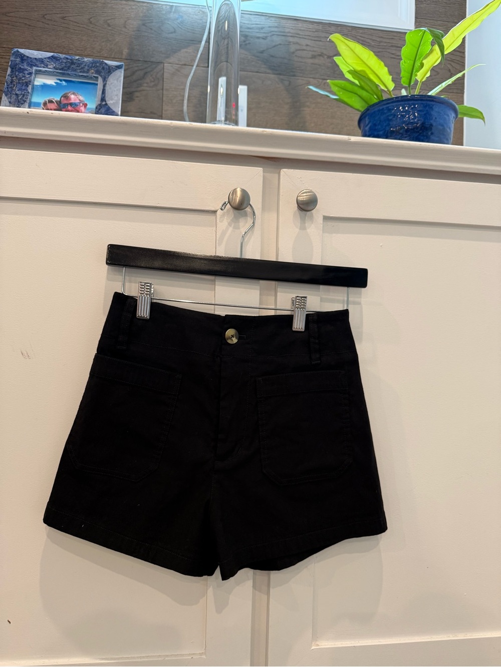 Anthropologie Colette Black Linen Blend High-Waist Shorts by Maeve - NWT - Picture 5 of 11